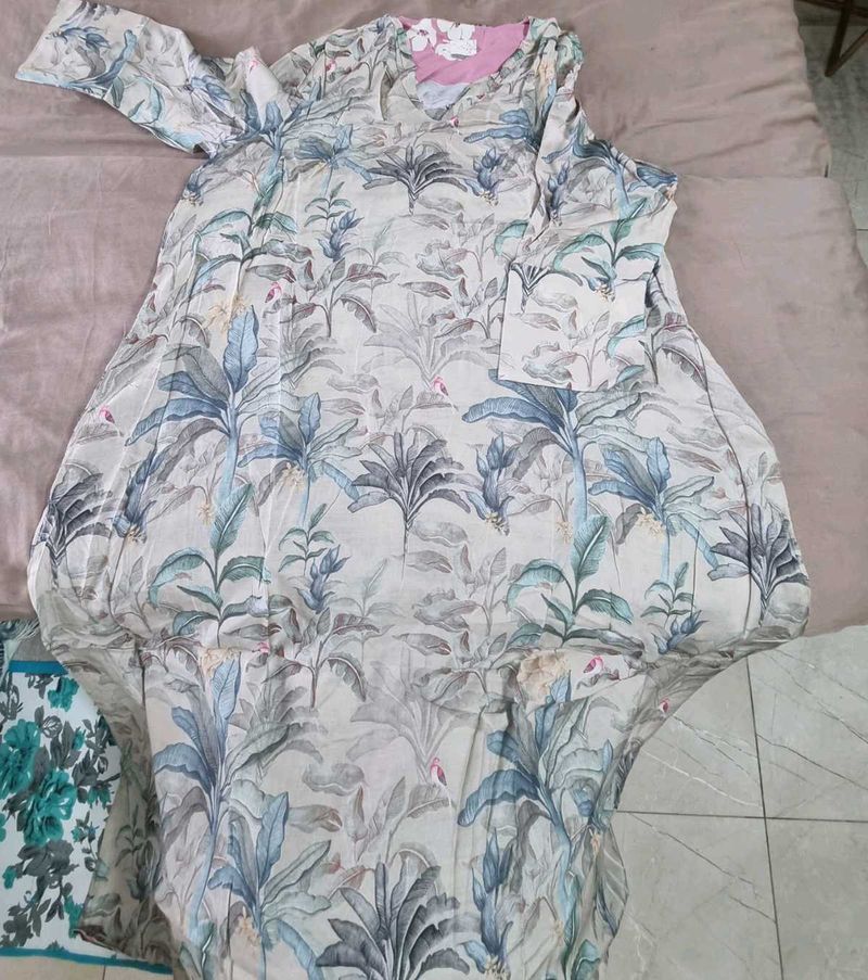 Beautiful Tropical Print Kurta