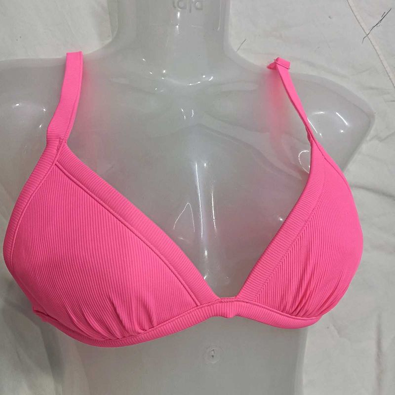 Bright Pink🪔 Ribbed Bikini Top