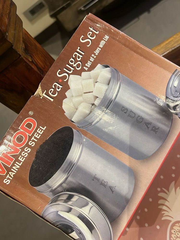 Vinod Tea &amp; Sugar Jar Set with Lids