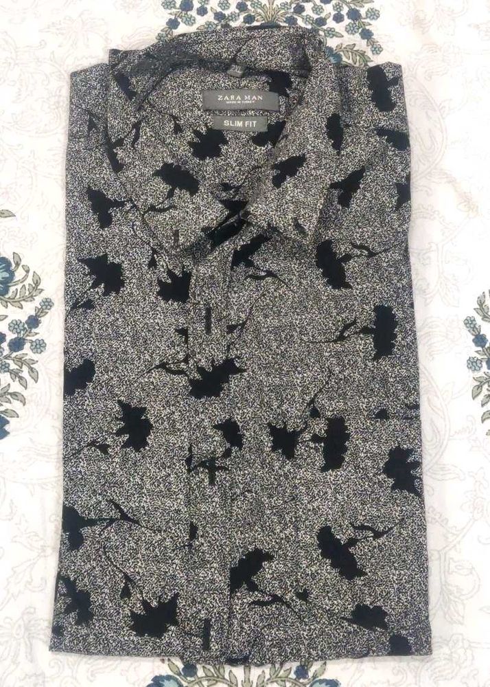 Zara Man Slim Fit Printed Shirt