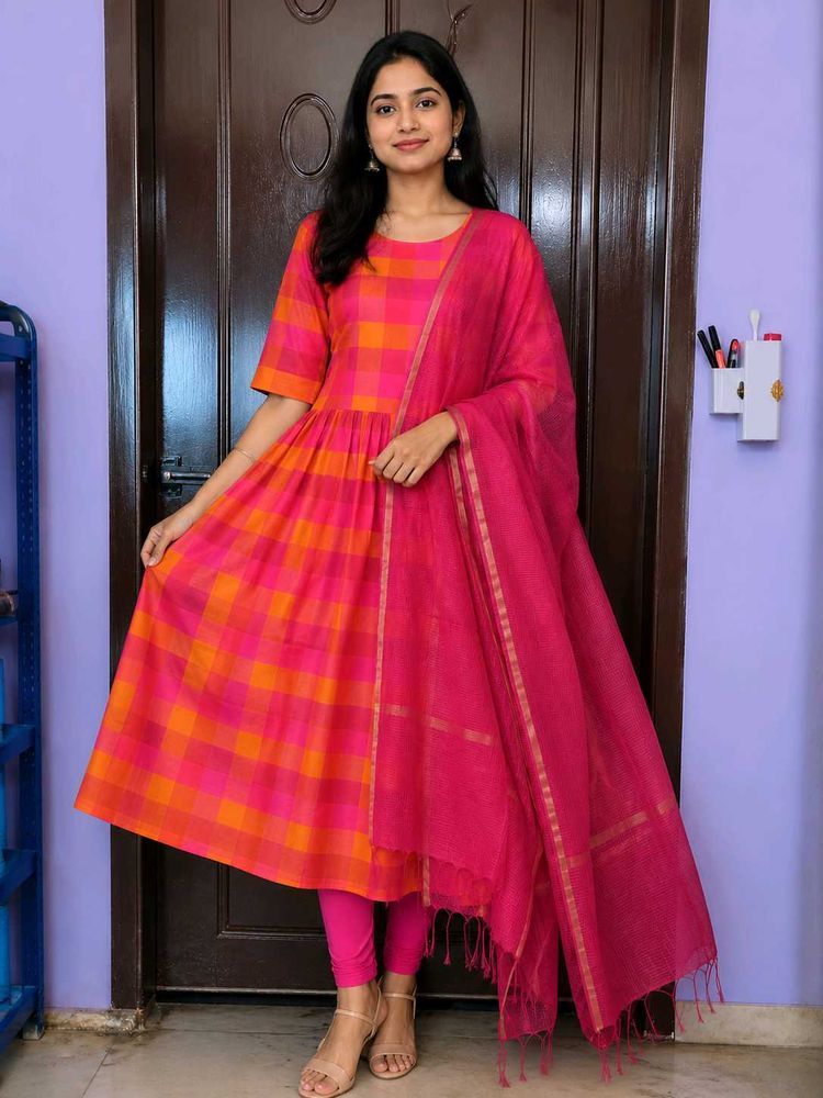 🌺🟠Kurta With Dupatta