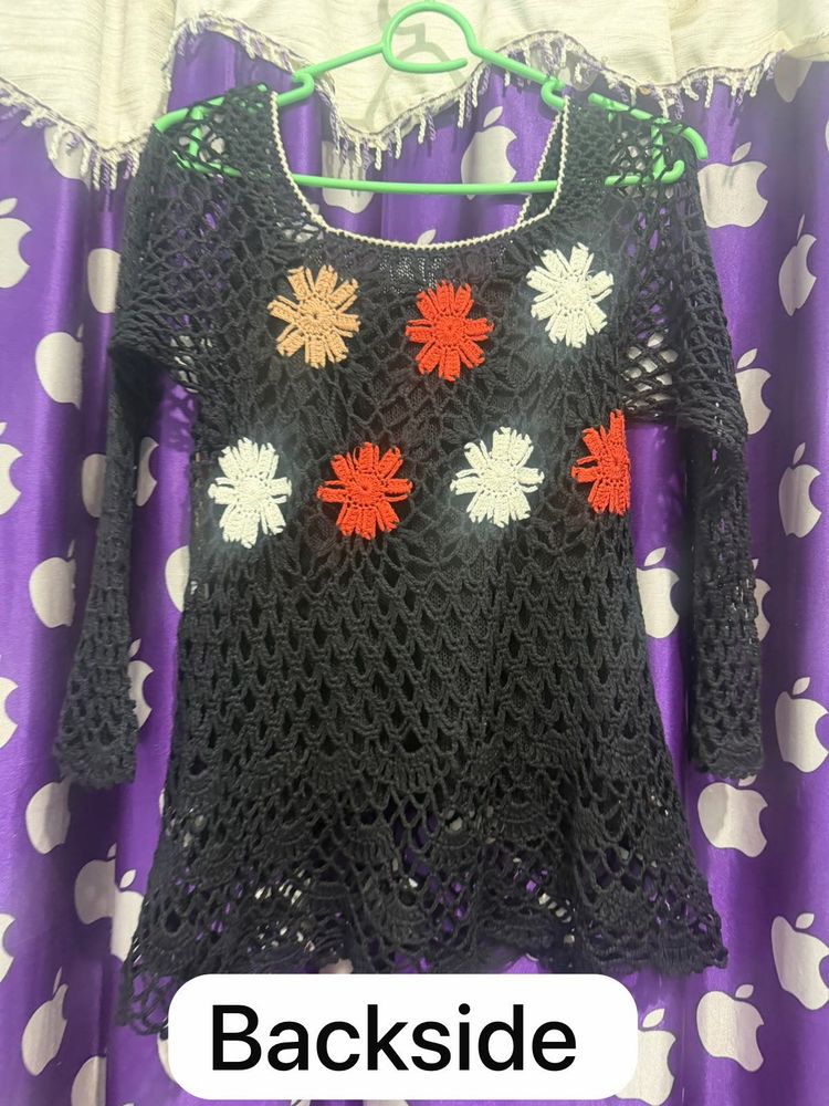 Chic Crochet Flower Top