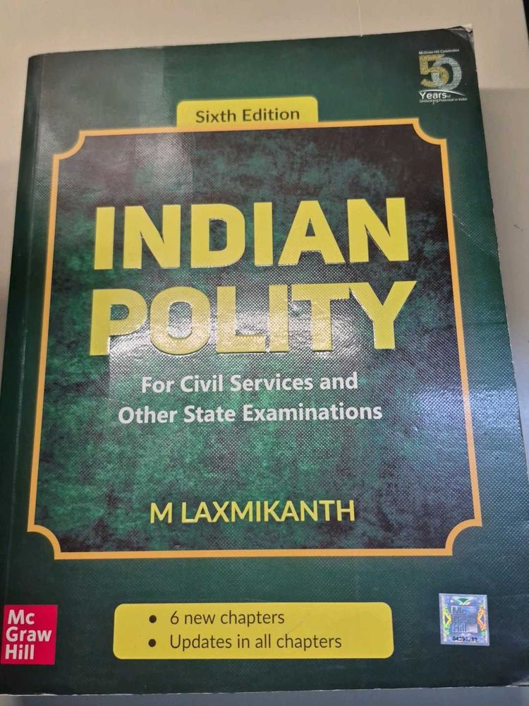 Indian Polity M Laxmikanth 6th Ed.