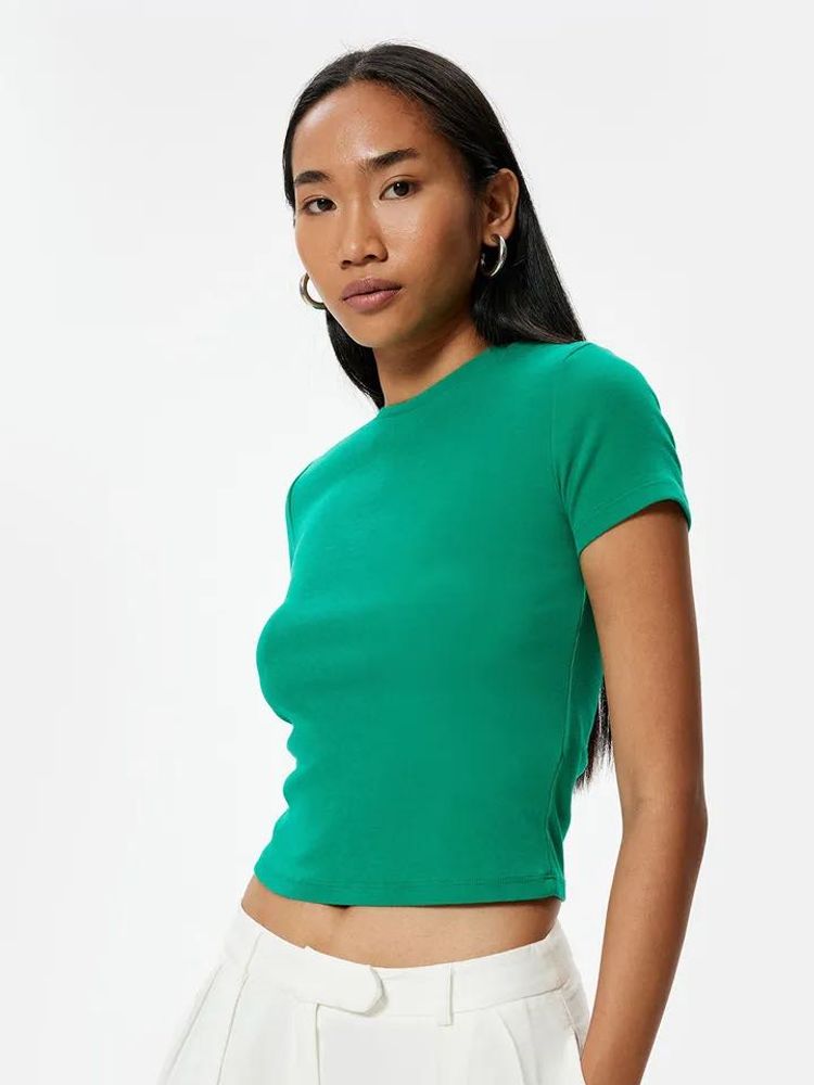 Teal Green Basic T-Shirt