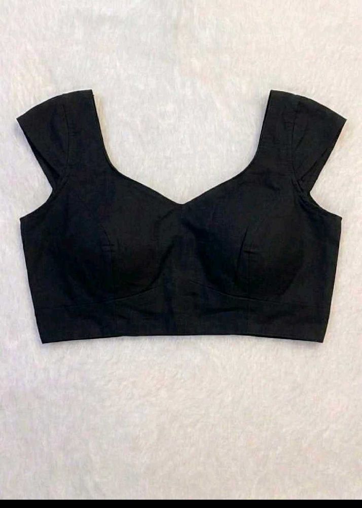 Classic Black V-Neck Crop Top