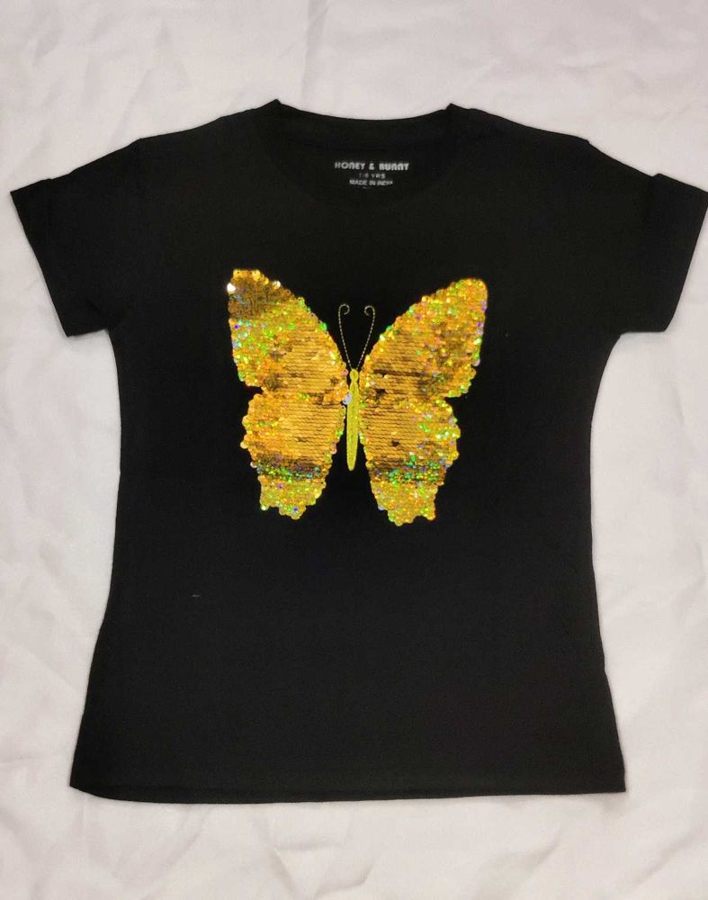 T-Shirt with Sequin  7-8 years