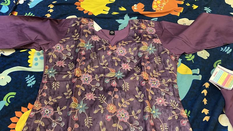 Purple Kurta Set