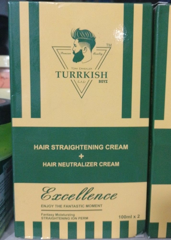 Straightening Cream+Hair Neutralizer Cream
