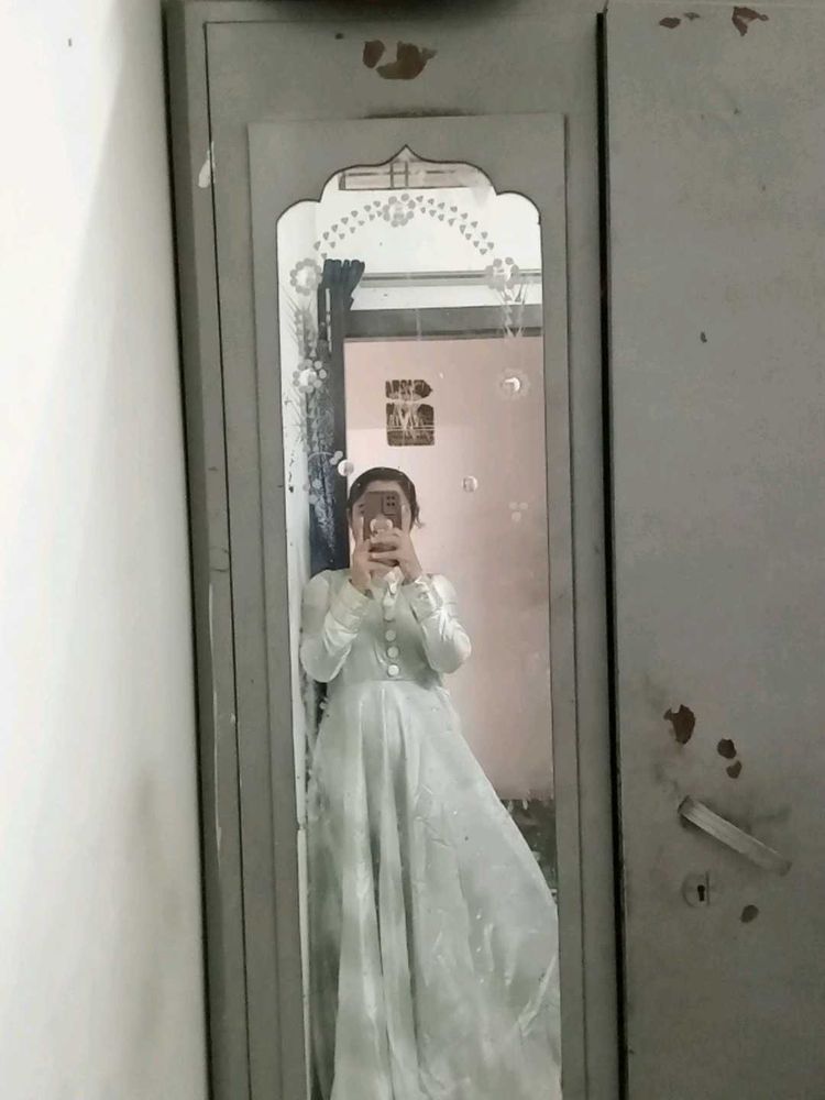 Elegant White Dress ( ANARKALI )