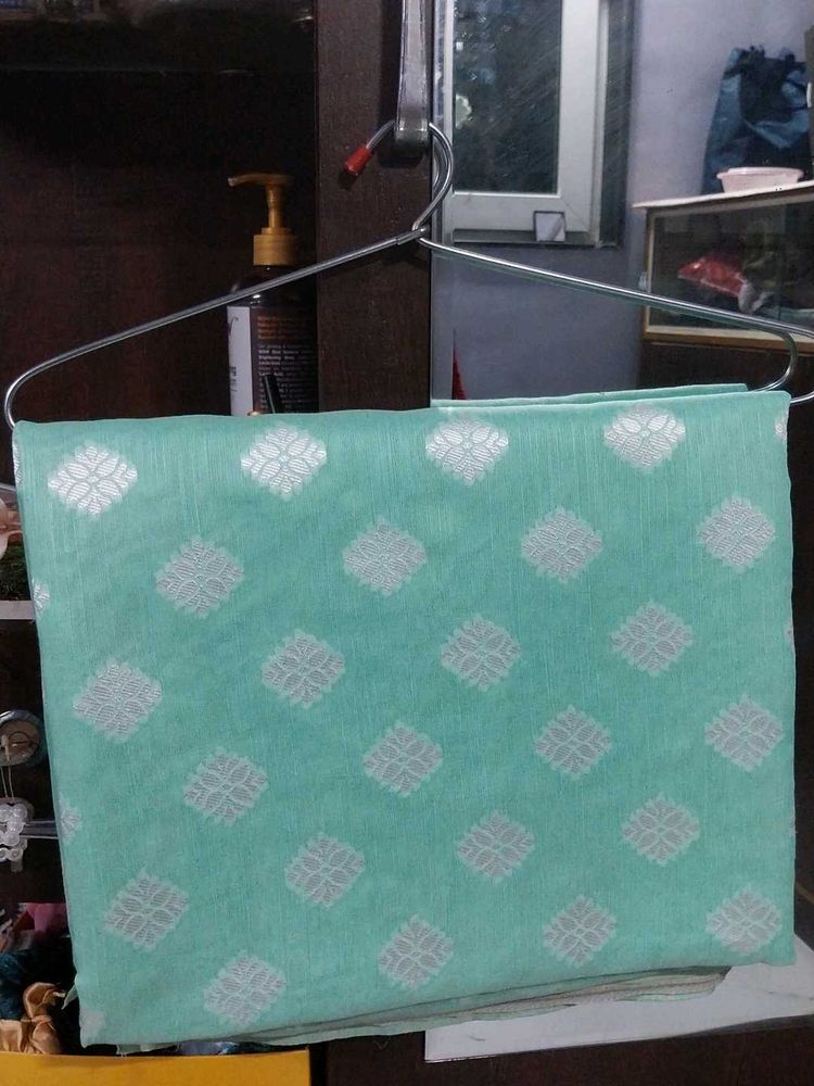 Elegant Mint Green Saree