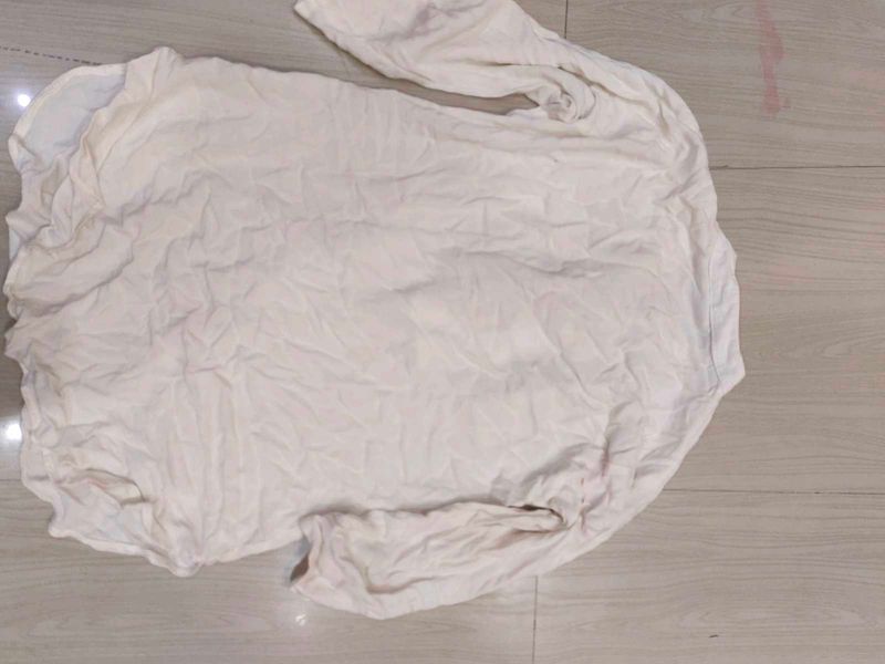 single kurti white s