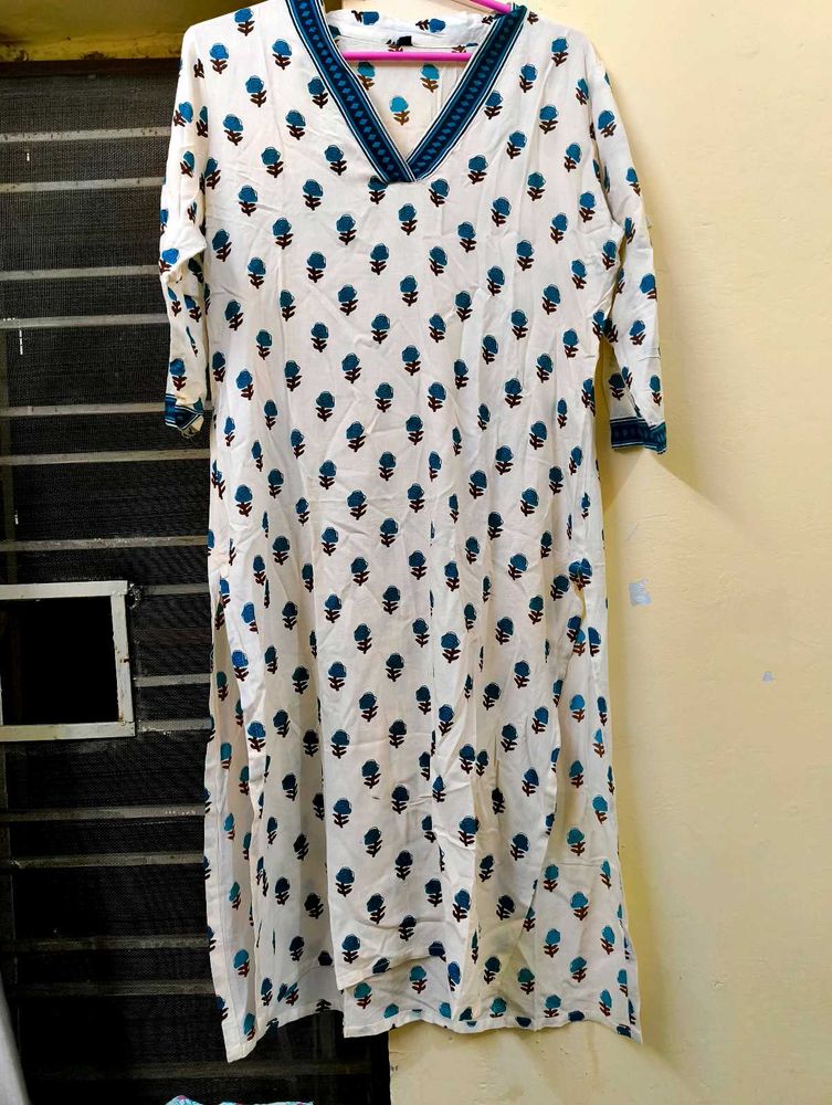 Floral Print Kurta