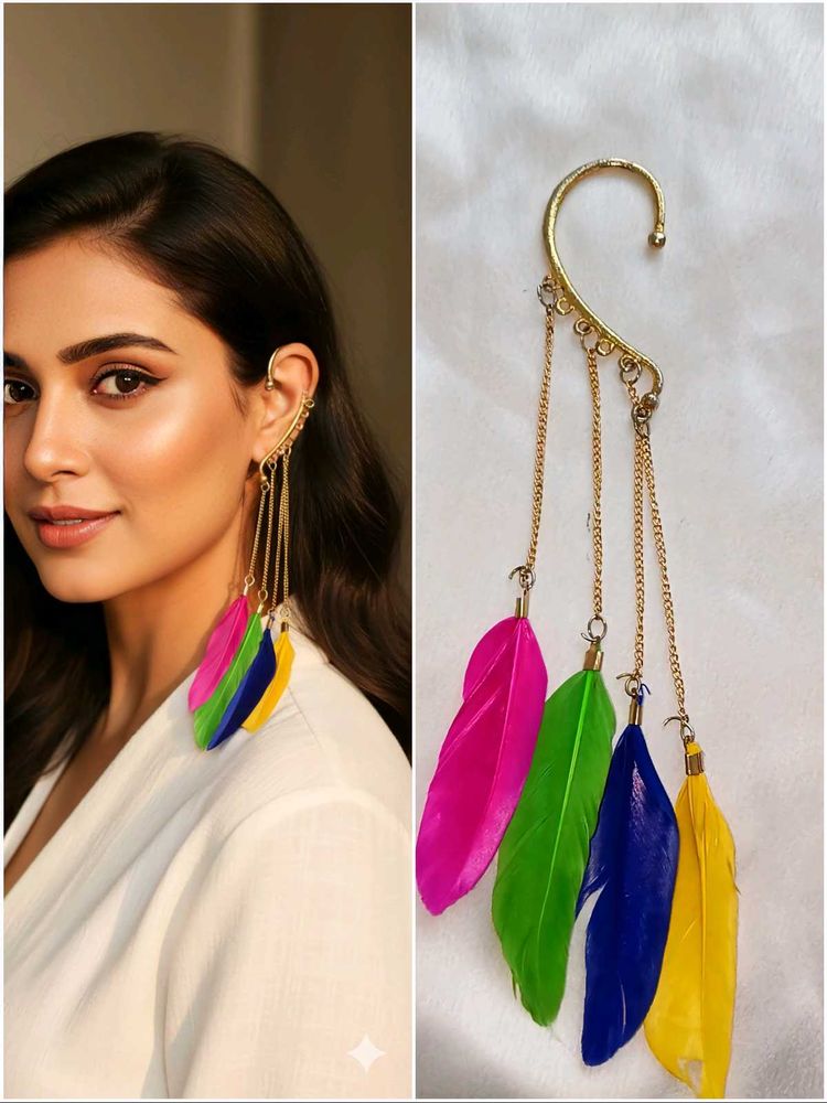 FEATHER EARRING 🪶💓