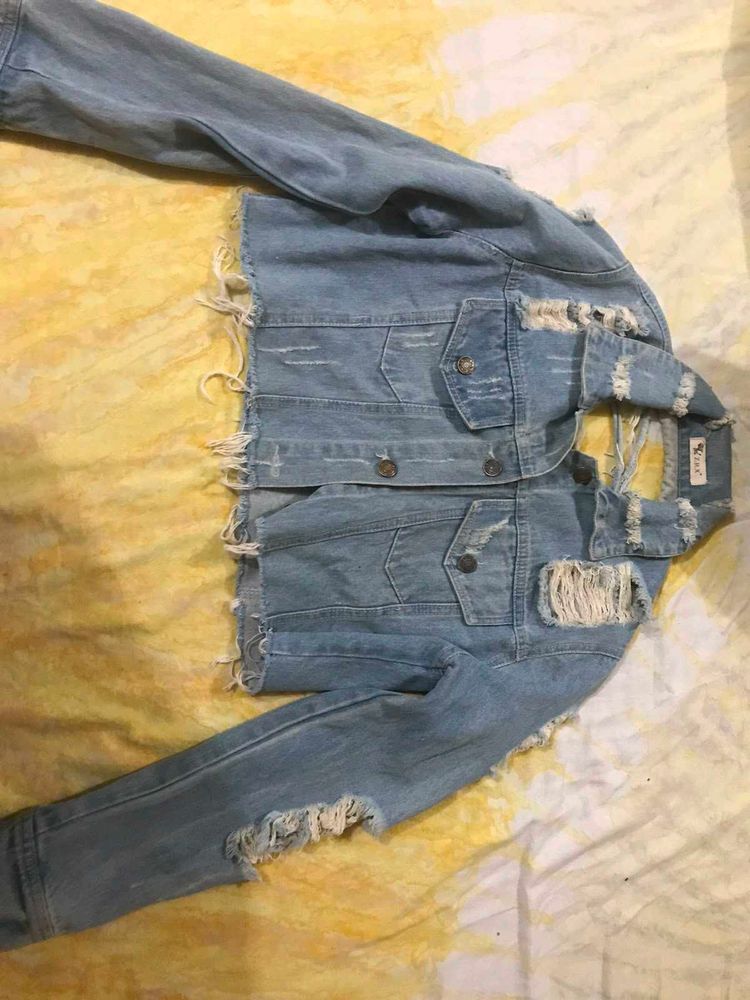 Distressed Denim Jacket