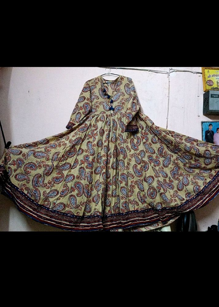 Floor Length Gown And Full Gher