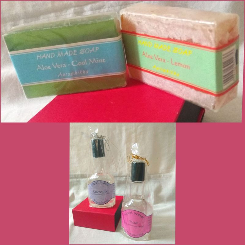 Handmade artisan soap and aromatherapy scented bath water