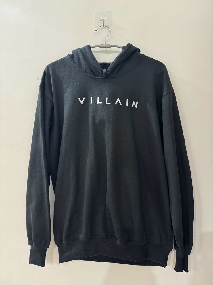 VILLAIN Brand logo printed hooded Sweatshirt