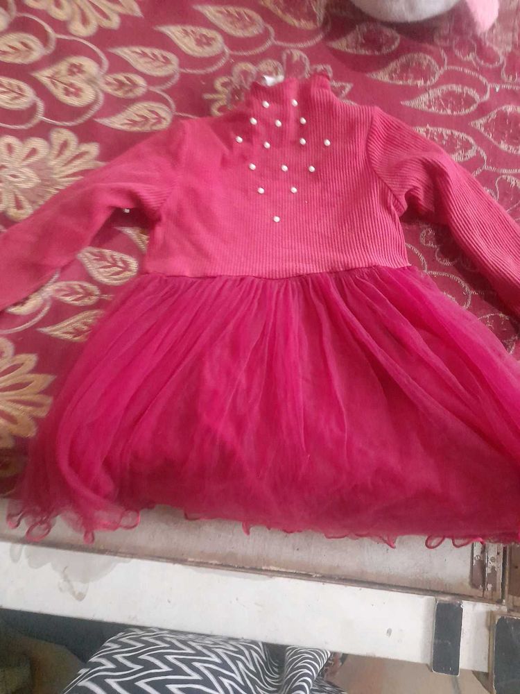 Cute Pink Party Dress set