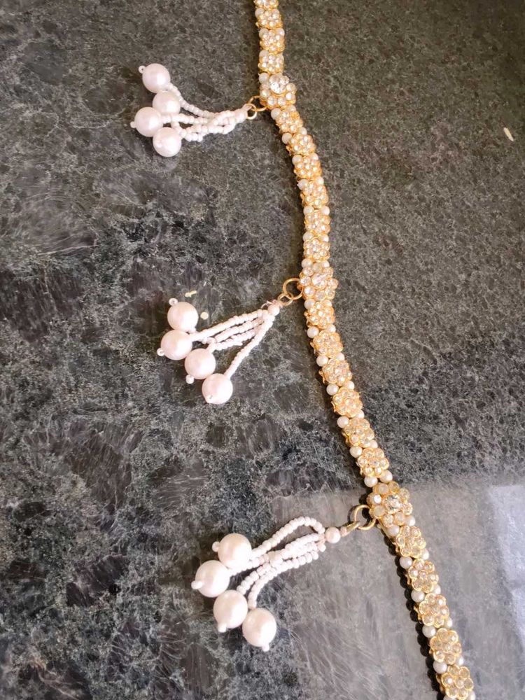 Exquisite Pearl and Crystal Kamarbandh