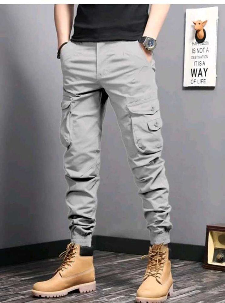 grey colour Cargo Pant for mens size- 28