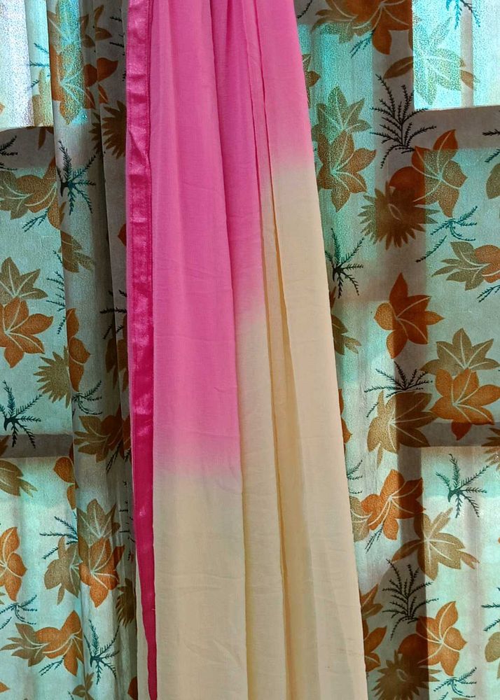 Ombre Pink &amp; Cream duptta