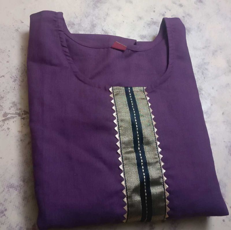 Elegant 💜 purple Kurta