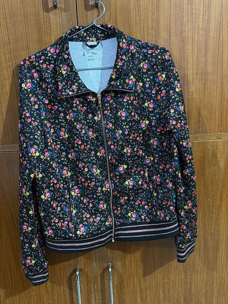 Floral Bomber Jacket