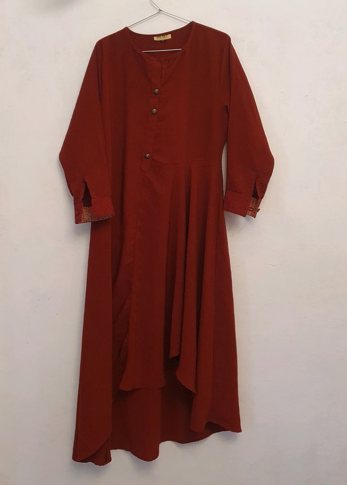 Very Beautiful Maroon Kurta