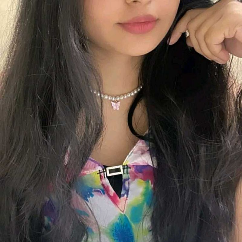 Butterfly Pearl Necklace
