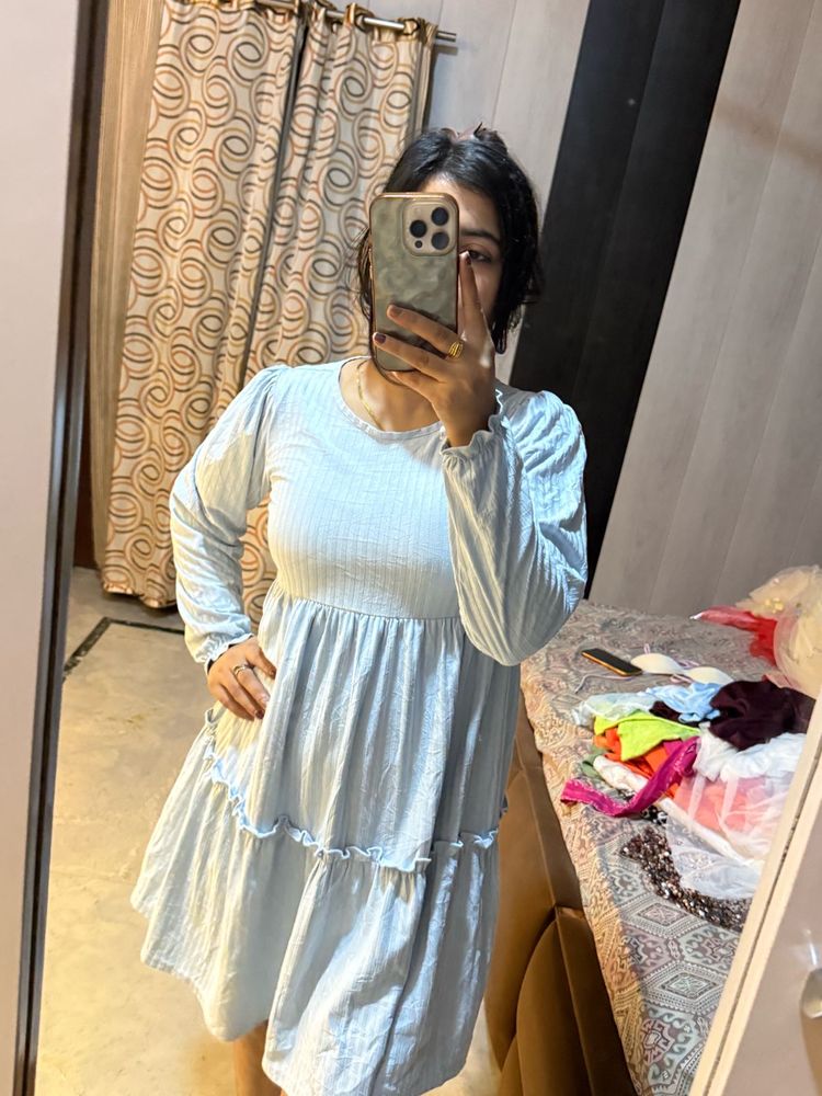 Light Blue Tiered Dress🦋🧚🏻‍♀️