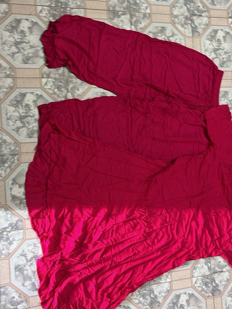 Vibrant Pink kurti &amp; Palazzo Pants