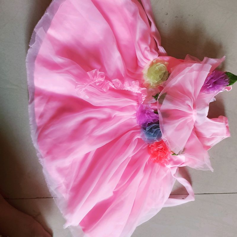 baby frock pink color