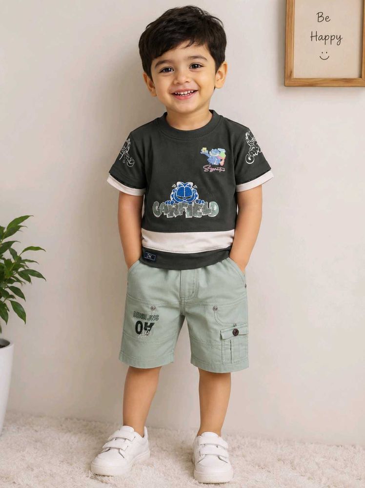 NEW: Boys Cotton Co-ord Set 2-3Y |