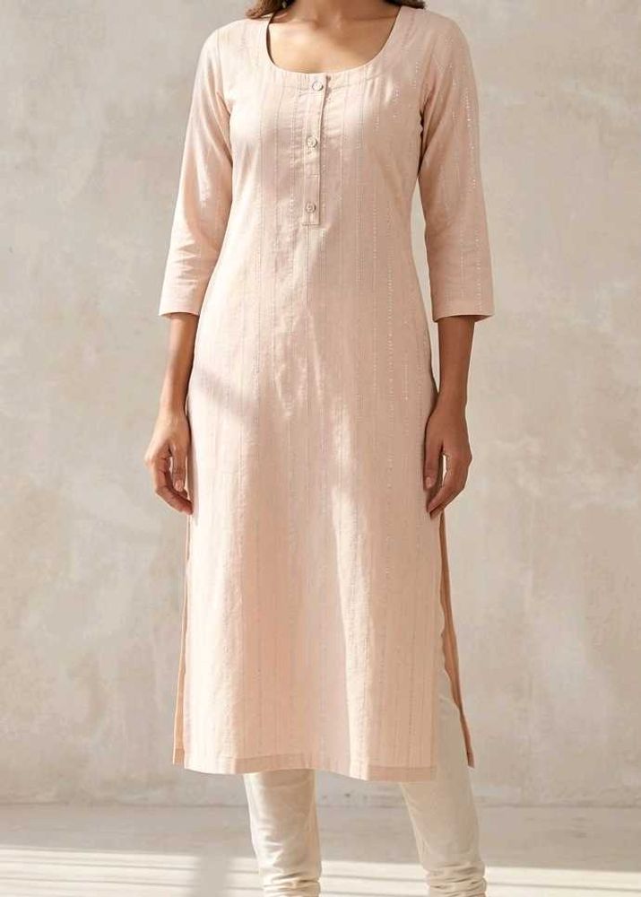 Elegant Peach Kurta