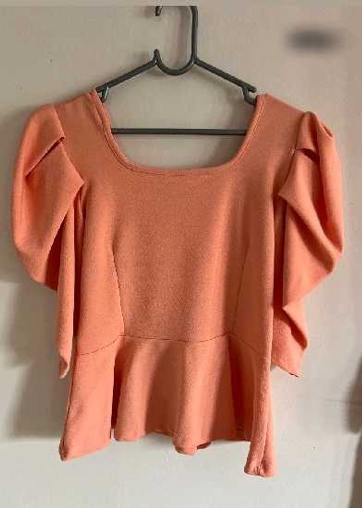 Peplum Sleeve Top