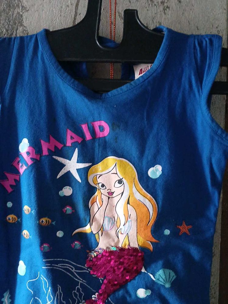 Cute Mermaid T-Shirt for Girls