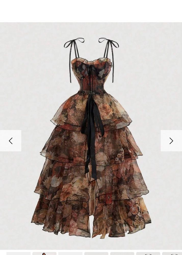 2in1 dress Floral Corset