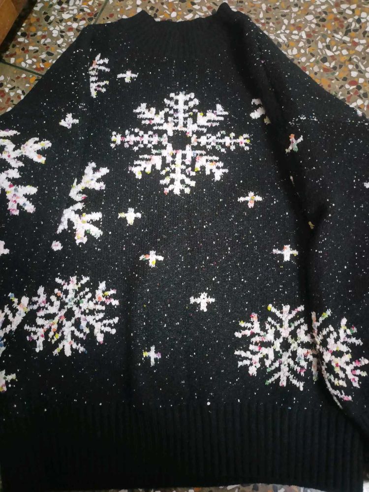 Snowflake Pattern Sweater