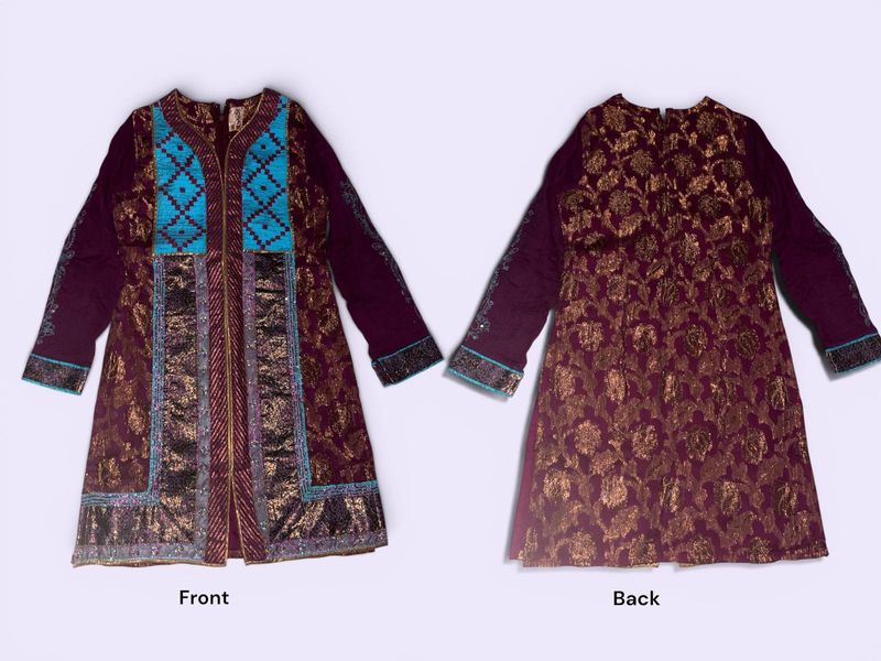 Embroidered Silk Kurta