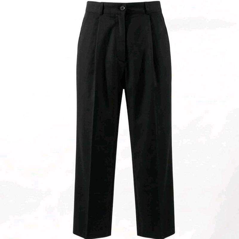 Classic Black Pleated Trousers our formal pant