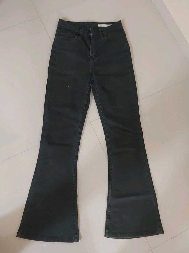 Flared Black Jeans