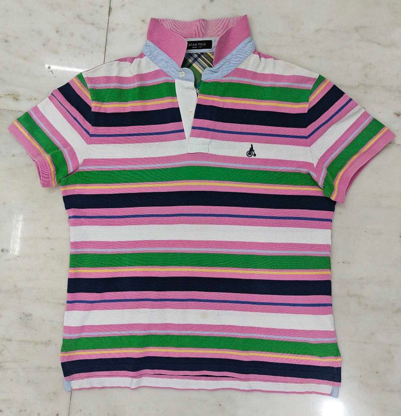 Colorful Striped Polo Shirt