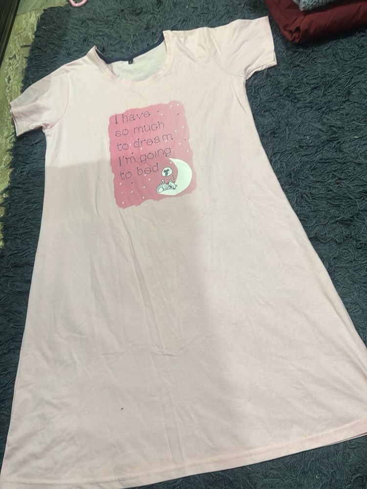 Cute Pink Sleep Shirt