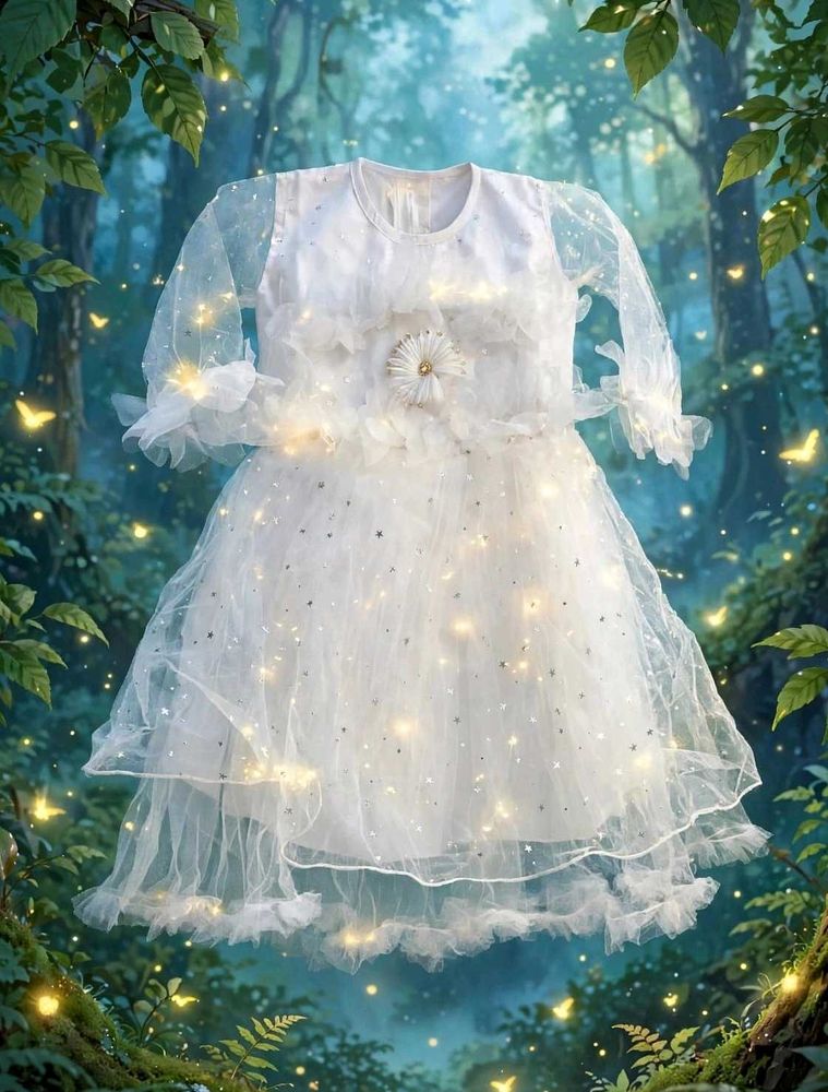 Enchanting White Tulle Gown