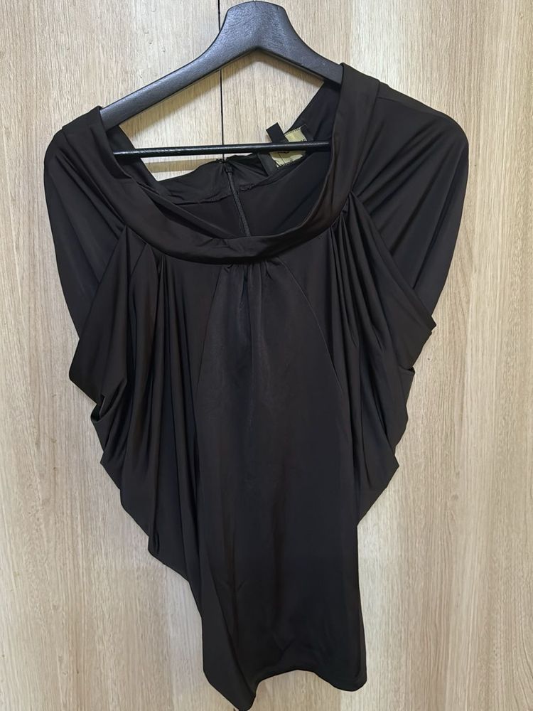 Elegant Black Asymmetric Top