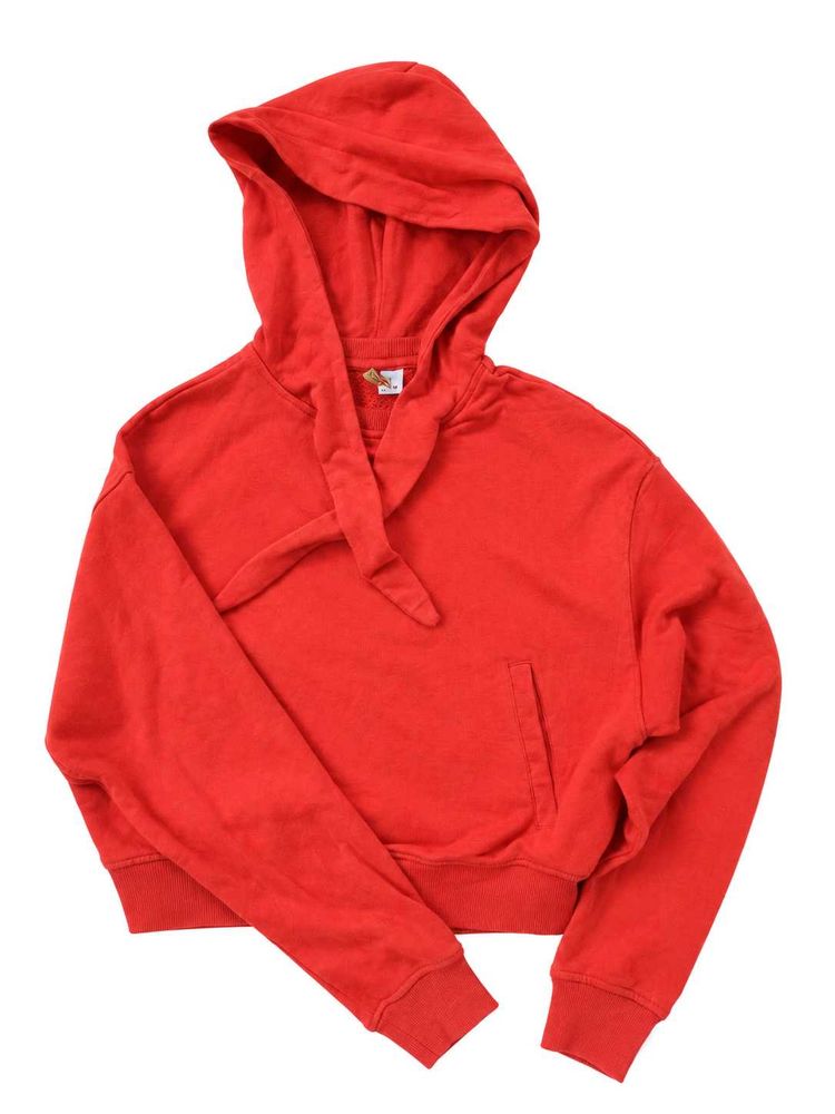 H&amp;M Red Cropped Hoodie