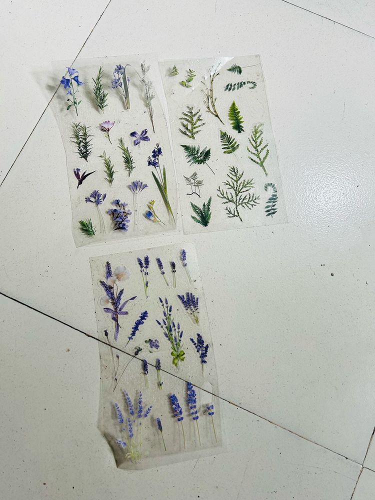 Floral Washi Tape Stickers for Resin art