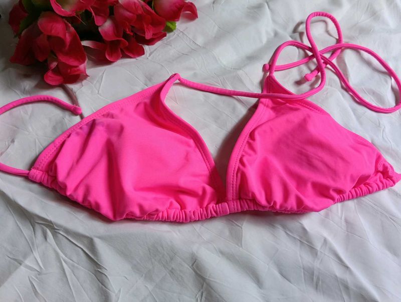 Bright Pink Bikini Top