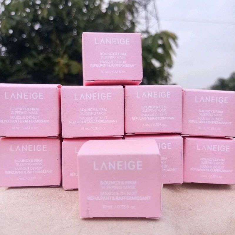 pack of 13 LANEIGE Bouncy&amp;Firm Face Sleeping Mask