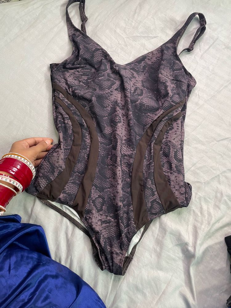 snake print bodysuit